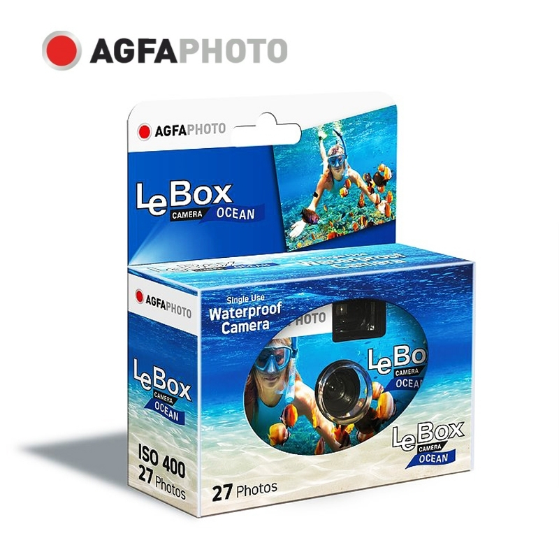 กล้องฟิล์ม-ลงน้ำได้-agfa-photo-lebox-ocean-400-27-exposures-disposable-camera-ลงน้ำได้ลึก-3-เมตร