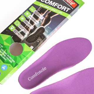 Comfosole Comfort โฟมนุ่มลดปวดเมื่อยเท้าจากการเดินยืน กระชับเท้าลดบิดล้มบิดหงาย ทนทานไม่ยวบ แห้งเร็วลดจุลินทรีย์หมักหมม