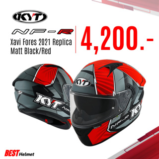 KYT NF-R Xavi Fores 2021 Replica Original Matt Black/Red