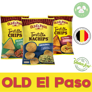 Old El Paso Tortilla Nachips ข้าวโพดอบกรอบชนิดแผ่นนำเข้าจากเบลเยี่ยม มีให้เลือก3รสชาติ