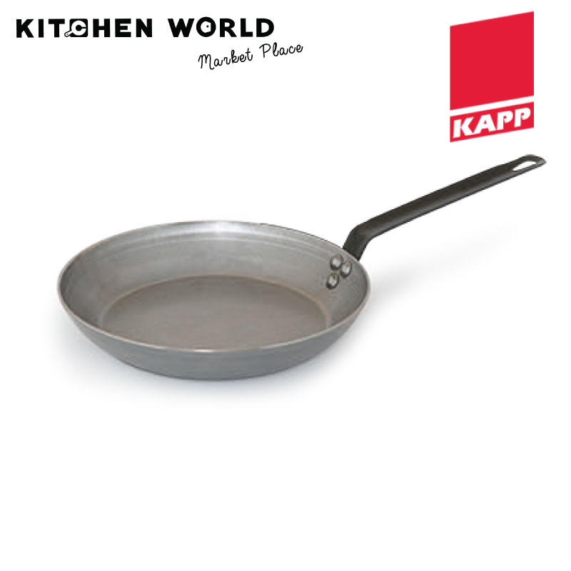 KAPP 50050032 Carbon Steel Fry Pan, Heavy Duty 32 cm. Iron Frying Pan ...