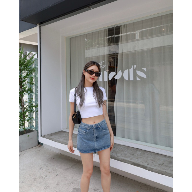 ดูสียืนส์-ก่อนซื้อน้า-mini-denim-skirt-basicselected