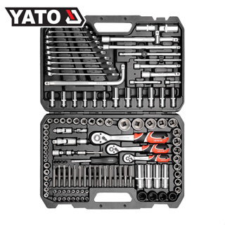YATO YT-38872 ชุดบล็อก 1/4" + 3/8" + 1/2" 128 ตัวชุด