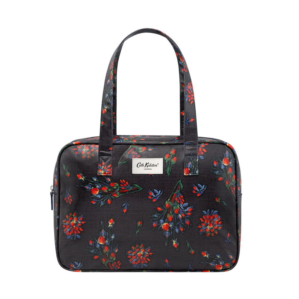 Cathhy Mini Printed Crinkle Icon Bag Navy