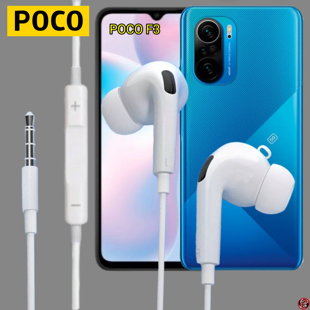 หูฟัง-สมอลทอล์ค-poco-in-ear-aux-3-5mm-โพโค่-f3-อินเอียร์-เบสหนัก-เสียงดี-รีโมทปรับระดับเสียงได้