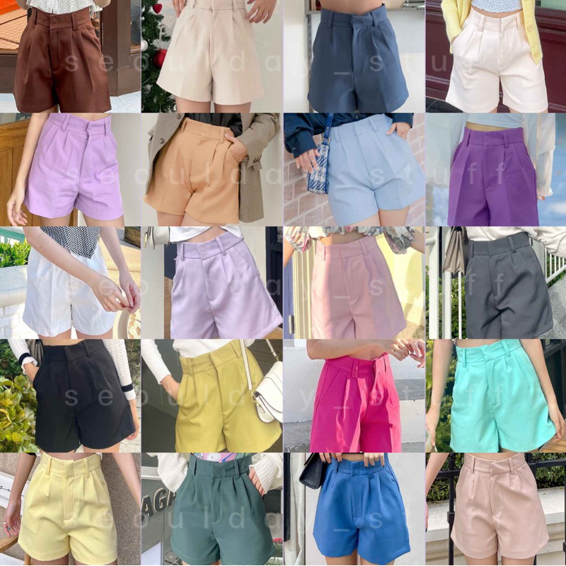 ภาพสินค้าseoulday_stuff(BDS001) Basic Day Shorts กางเกงขาสั้นเอวสูง ไซส์ XS-S-M เก็บพุง ทรงสวย พรางหุ่นเป๊ะ เนื้อผ้าใส่สบายมาก จากร้าน seoulday_stuff บน Shopee ภาพที่ 8