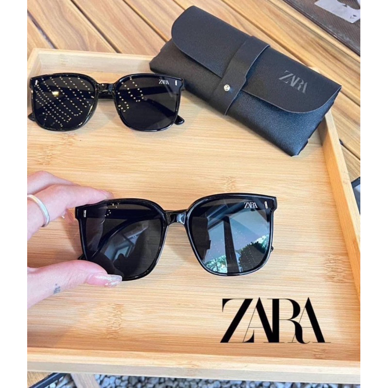 แว่นกันแดด-zara-พร้อมซองหนังใส่แว่น