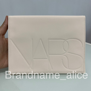 แท้💯 กระเป๋า NARS complextion pouch หนังสีครีม