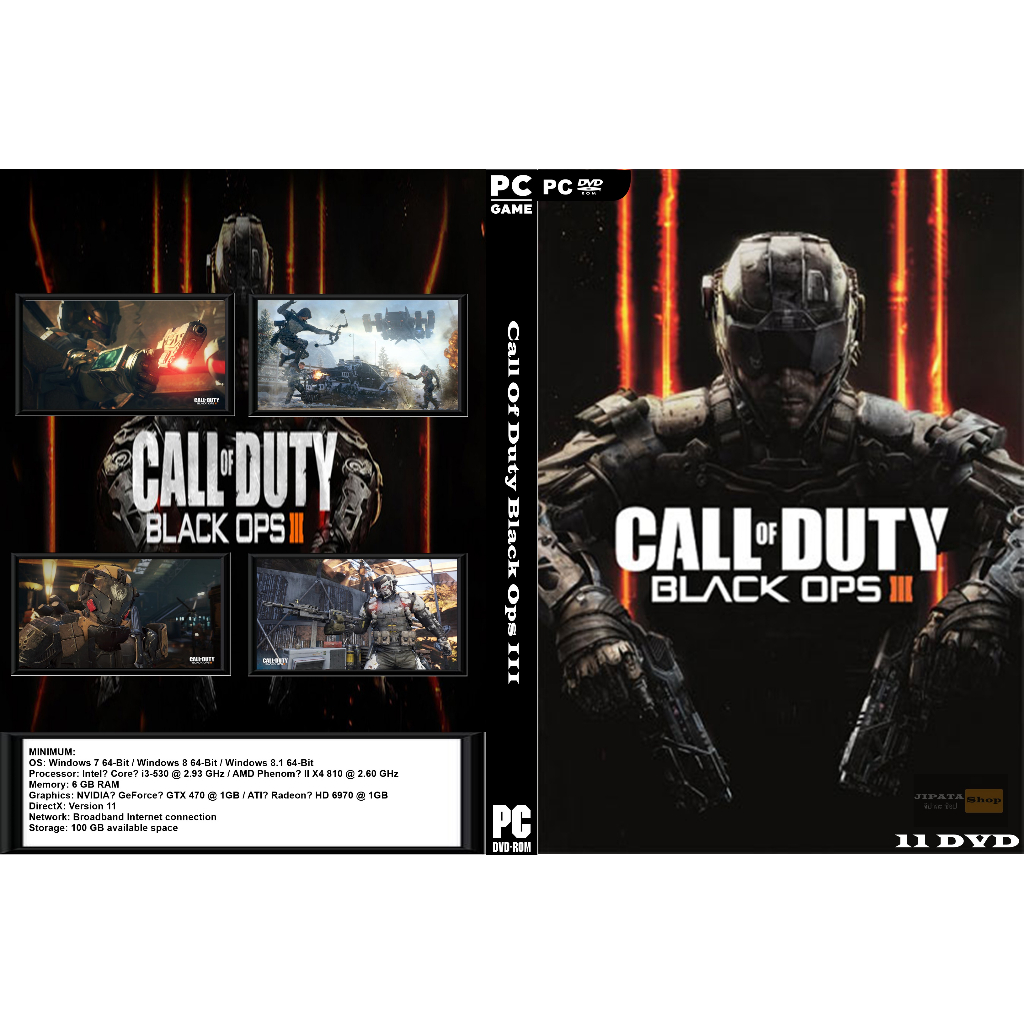 แผ่นเกมส์ PC Call Of Duty Black Ops III (11DVD) | Shopee Thailand