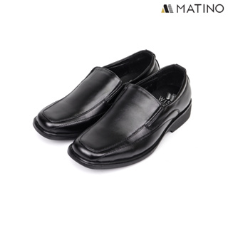 รูปภาพขนาดย่อของMATINO SHOES รองเท้าหนังชาย รุ่น MNS/B 3023 - BLACKลองเช็คราคา