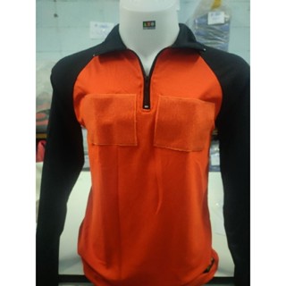 เสื้อดับเพลิง กู้ภัย งานป้องกัน รุ่นส้มแขนดำ