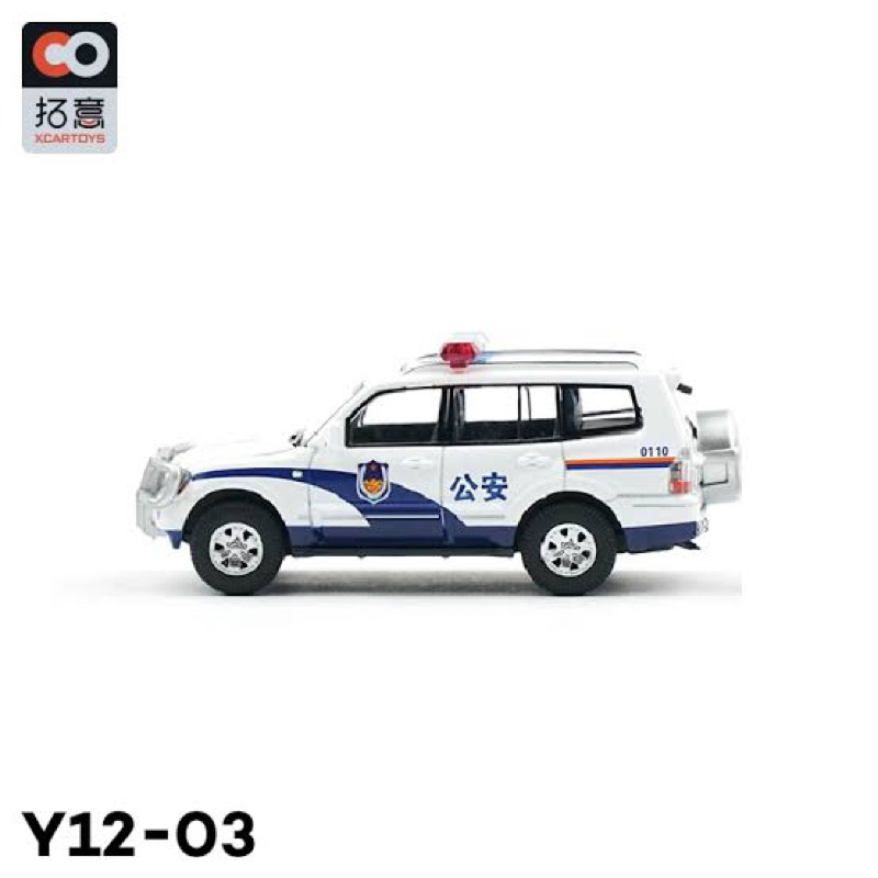 mitsubishi-pajero-gen-3-police-scale-1-64-ยี่ห้อ-xcartoy