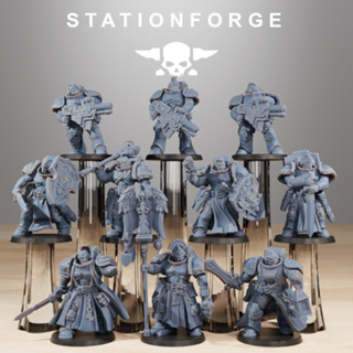 Socratis Knights - High quality and detailed 3d print miniature boardgame model war game - StationForge