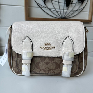 💚แท้💯 พร้อมส่ง💚กระเป๋าสะพายข้าง COACH C6781 LUCY CROSSBODY IN SIGNATURE CANVAS"