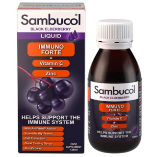Sambucol Immuno Forte นำเข้าอังกฤษ 120 , 230ml