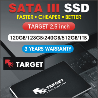 ภาพหน้าปกสินค้าSSD 120GB 128GB 240GB 512GB 1TB เอสเอสดี 2.5\" แบรนด์ Target คุณภาพสูงแต่ราคาถูก เร็วกว่า Hdd 20 เท่า รับประกัน 3 ปี ที่เกี่ยวข้อง