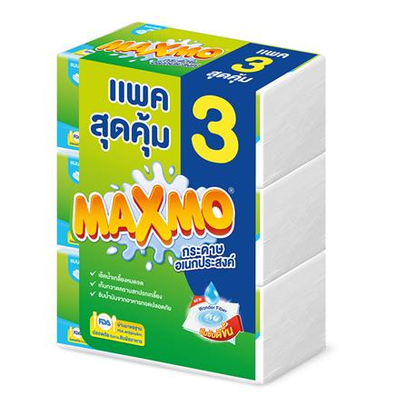 maxmo-แม๊กซ์โม่-บาย-เซลล็อกซ์-กระดาษอเนกประสงค์-แบบแผ่น-85-แผ่น-แพ็ค-6-กระดาษซับน้ำมัน