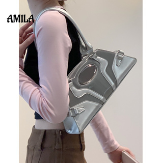 AMILA Y2K สไตล์สาวร้อนกระเป๋าออกแบบเฉพาะผู้หญิง 2023 ใหม่แฟชั่นระดับไฮเอนด์กระเป๋าใต้วงแขนทั้งหมดตรงกับกระเป๋าสะพายไหล่