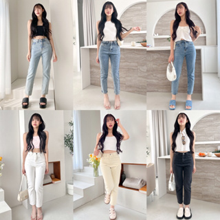 รูปภาพขนาดย่อของกางเกงยีนส์เอวสูง Cloudy Jeans ทั้งหมด 6 สี ( NCSJEANS 094 /095/ 096/ 097)ลองเช็คราคา