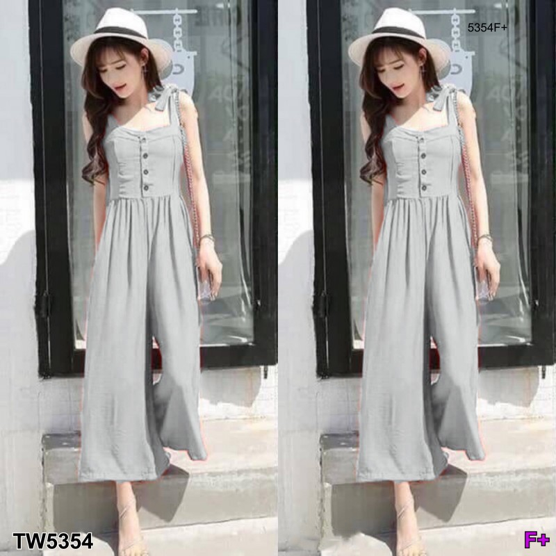 tw5354-jumpsuit-จั้มสูทสายเดี่ยวผูกโบว์