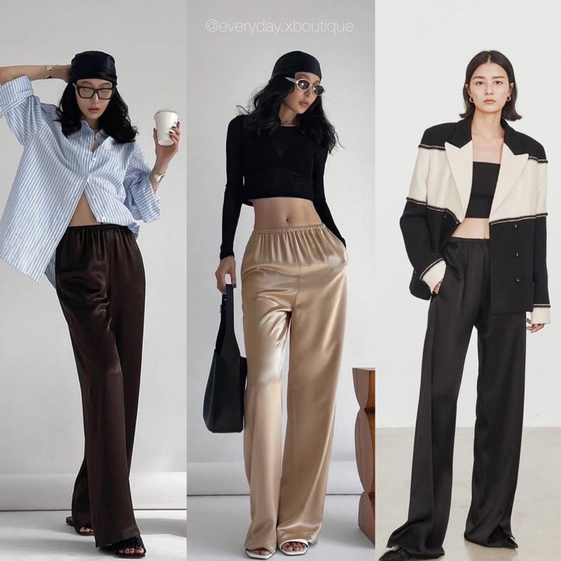 comfy-satin-trouser-380ฟรีส่ง-อากาศร้อนๆแบบนี้-ควรหาอะไรที่ใส่สบายๆใส่นะคะสาวววว-แนะนำตัวนี้เลยค่าาา-vibe