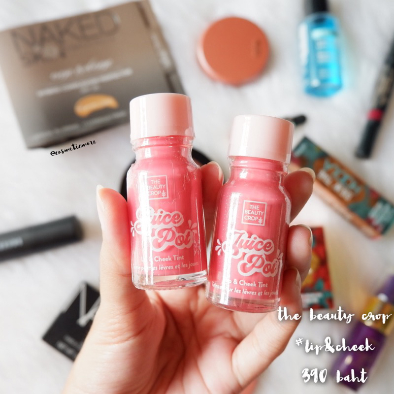 พร้อมส่ง! ️ the beauty crop juice pot lip&cheek tint 10ml สี lychee