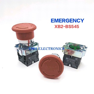 EMERGENCY SWITCH 22MM. XB2-BS545 อีเมอร์เจนซี่สวิตช์ สวิตช์ฉุกเฉิน สวิตช์ดอกเห็ด