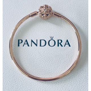 Pandora แท้💯% กำไลโรสโกล์ด like new ไซส์ 17