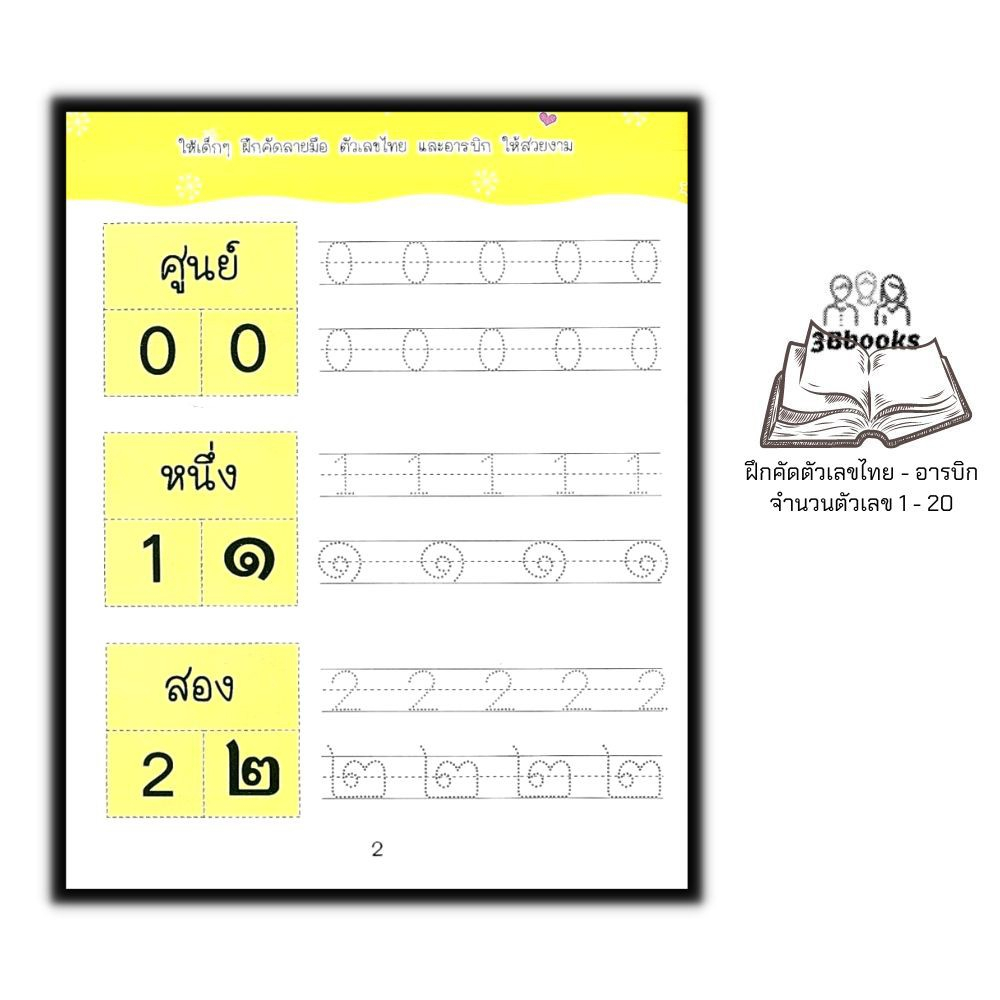 หนังสือ-สนุกคิด-สนุกเขียน-1-20-ทั้งไทยและอารบิก-3-คณิตศาสตร์สำหรับเด็ก-หัดอ่าน-เขียนตัวเลข-คัดตัวเลข