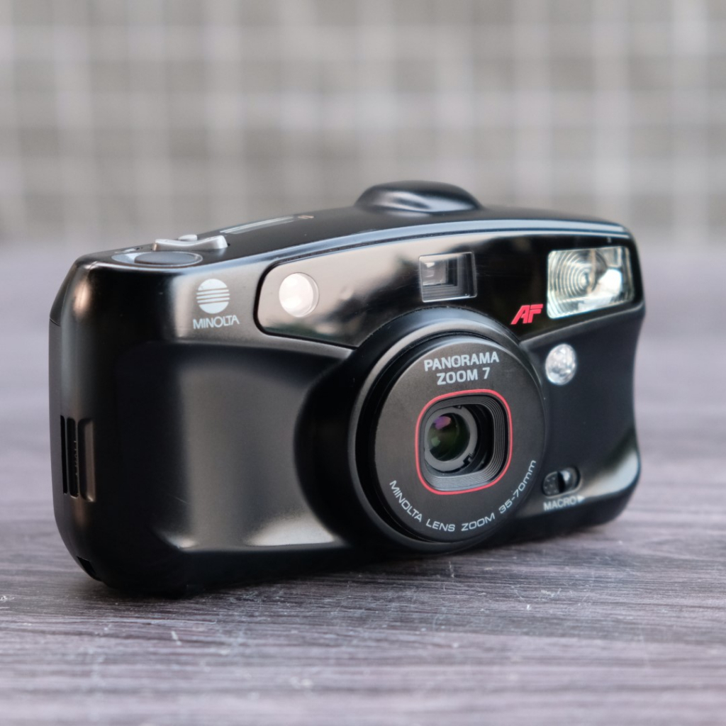 กล้องฟิล์ม MINOLTA PANORAMA ZOOM7 สภาพสวยมาก เลนส์ 35-70mm ถ่ายมาโครได้ ...