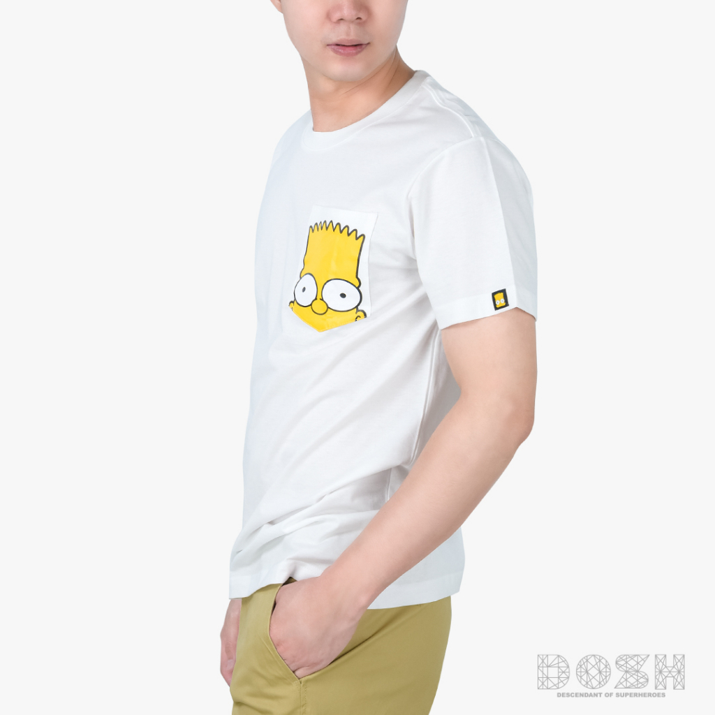 dosh-mens-t-shirts-the-simpsons-เสื้อยืดคอกลม-แขนสั้น-ผู้ชาย-dsimt5040-ow