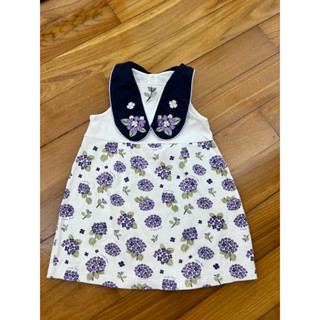 เดรส girl dress Lovely Plum size 3T ผู้ดีอังกฤษ ปักจึ้งๆ ใส่ครั้งเดียวเหมือนใหม่!