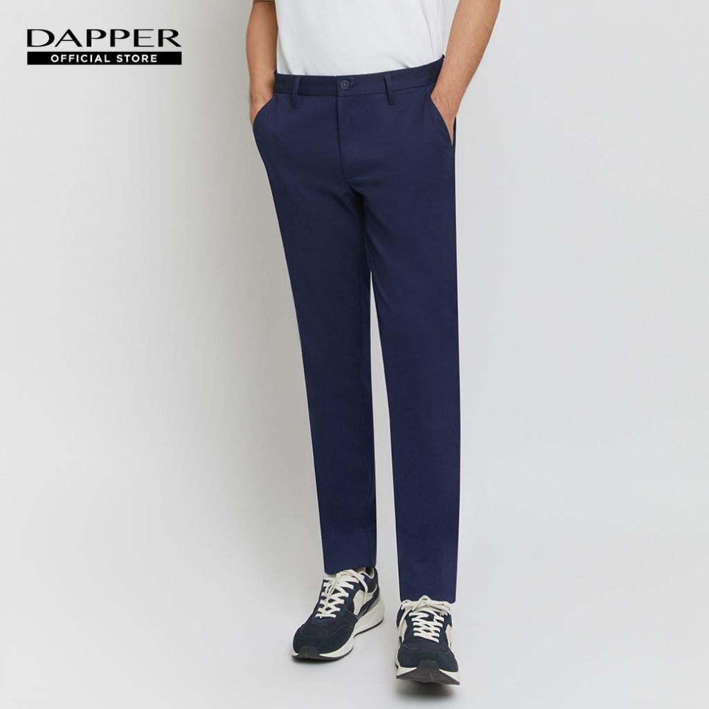 dapper-กางเกงชิโน่-elastic-waist-chino-pants-สีกรมท่า-tc9n1-244sp