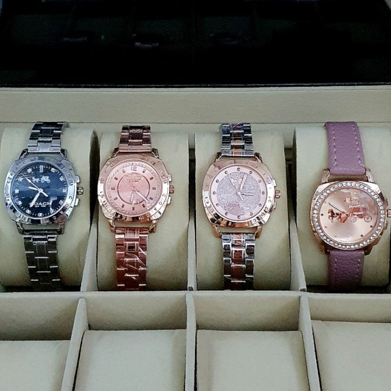 นาฬิกา-coachh-two-tone-womens-watch-อุปกรณ์ครบเซ็ท