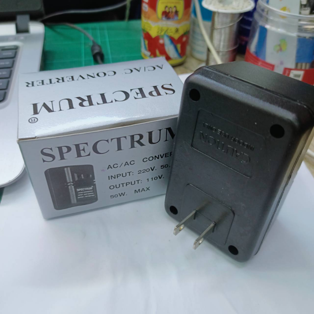 spectrume-converter-step-down-220v-to-110v-50w-made-in-thailand-แท้-100-transformer-หม้อแปลงไฟ-220v-เป็น-110v-50