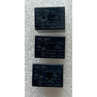 Relay 207-1CH-F-C 12Vdc ของแท้ ของใหม่ในไทยพร้อมส่ง รีเลย์ 12V5ขา  Relay 207-1CH-F-C  12VDC