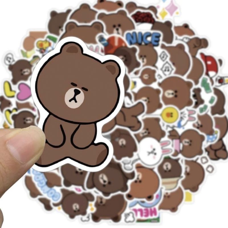 สติ๊กเกอร์-line-สติกเกอร์ลายบราว-สติกเกอร์-brownสติกเกอร์ไลน์