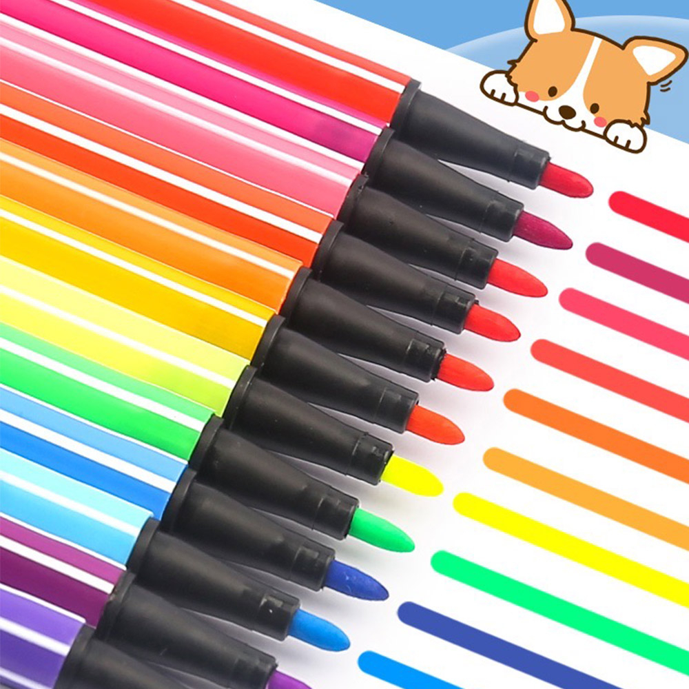 ปากกาเมจิก-12สี-18สี-สีมาสเตอร์อาร์ต-master-art-ปากกาเมจิก-1-กระป๋อง-การ์ตูนน่ารัก-ปากกาสีเมจิ