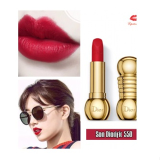 Beauty-Siam แท้ทั้งร้าน !! แบ่งขายลิปสติก DIOR LIPSTICK สี 550  ขนาด 0.5 กรัม พร้อมแปรงทาลิป