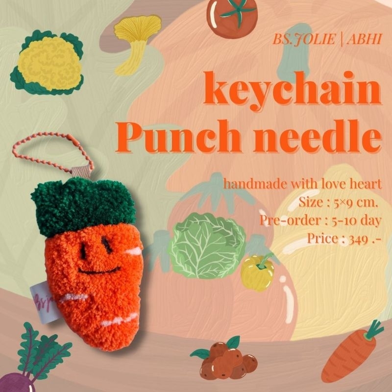 punch needle keychain พวงกุญแจ | Shopee Thailand