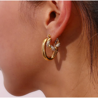 Escapism - Hoop Earrings / Stainless 18k Gold Plated