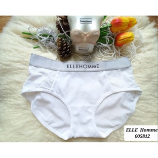 ELLE HOMME ขาว Size XS-M ชุดชั้นในแบรนด์เนม/กางเกงในขอบยาง 005812