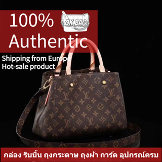 👜หลุยส์วิตตอง Louis Vuitton Montaigne BB Tote Bag กระเป๋าสะพายผู้หญิง