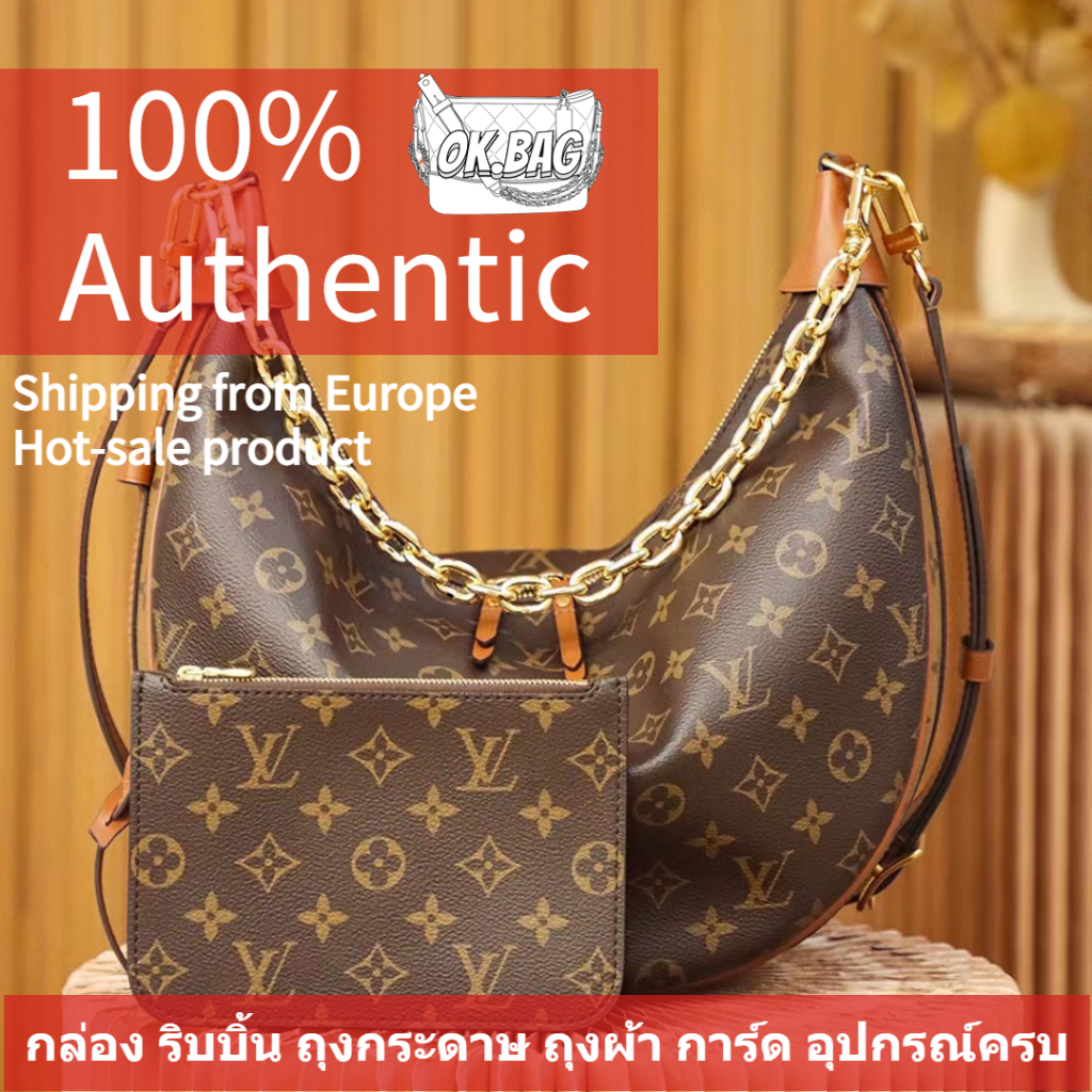 หลุยส์วิตตอง-louis-vuitton-loop-hobo-bag-lv-monogram-กระเป๋าสะพายผู้หญิง