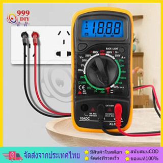 999DIY ดิจิตอลมัลติมิเตอร์ รุ่น XL830L (เเบตตรี่อยู่ในตัว) โวลต์มิเตอร์ มิเตอร์วัดไฟดิจิตอล Digital LCD Multimeter XL830