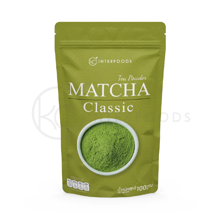 ผงชาเขียวมัทฉะ 100% สูตรคลาสสิค 100 กรัม (Classic Matcha Green Tea)