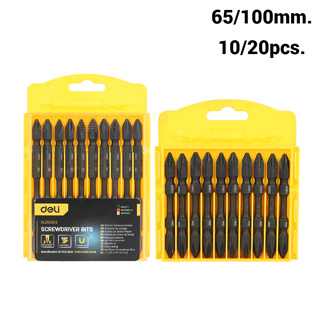 ดอกสว่านไขควง ดอกไขควง หัวแม่เหล็ก 2 ด้าน  Screwdriver Bits ปลายไขควงแฉก PH2 ยาว 65มม. 100มม. แพ็ค 10ดอก 20ดอก convin