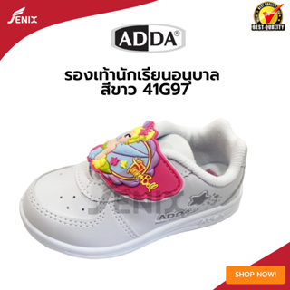 รองเท้าพละนักเรียนหญิง ADDA ลาย TINKERBELL เทปติด รุ่นใหม่ 41G97 สีขาว SIZE 25-35 !!!