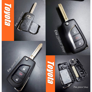 กุญแจ Toyota แบบ 3 ปุ่ม พร้อมโลโก้ สามารถใช้กับรุ่น 2 และ 3 ปุ่ม ดอกร่องกลาง โตโยต้า 🔥โค้ด NEWFLIP0000 ลด 80 บาท 🔥