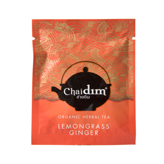 Chaidim Lemongrass Ginger Herbal Tea Teabag ชายดิม ชาสมุนไพรตะไคร้ขิง (Teabag)